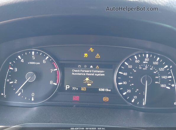 KNALC4J16L5231007 2020 KIA CADENZA Dark Blue Вид задніх сидінь