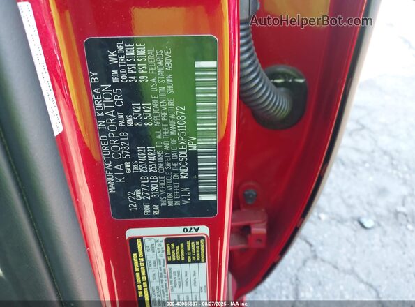 KNDC5DLEXP5110872 2023 KIA EV6 Red Widok komory silnika