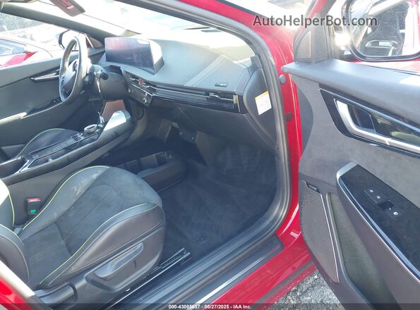 KNDC5DLEXP5110872 2023 KIA EV6 Red Widok wnętrza z przodu