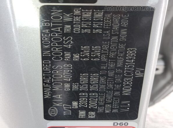 KNDCB3LC7J5143983 2018 KIA NIRO Silver 