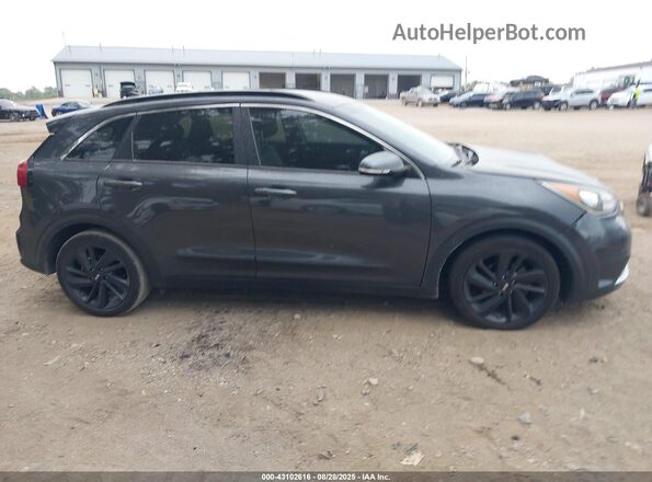 KNDCC3LC7J5133404 2018 KIA NIRO Gray უკანა სალონის ხედი