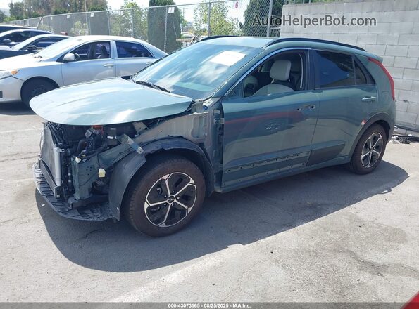 KNDCR3LEXP5080352 2023 KIA NIRO Зеленый Передняя левая четверть