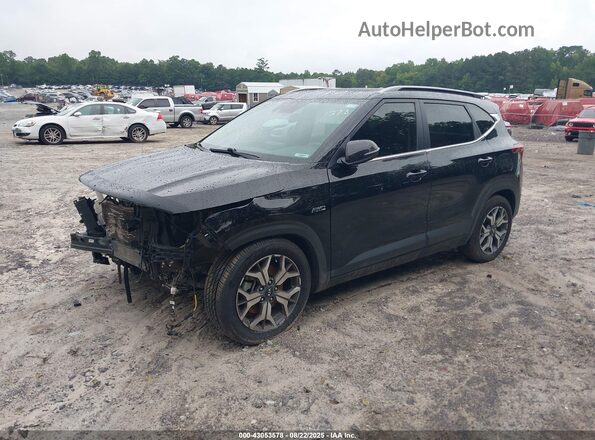 KNDERCAA3M7121378 2021 KIA SELTOS Black Vista tres cuartos delantera izquierda