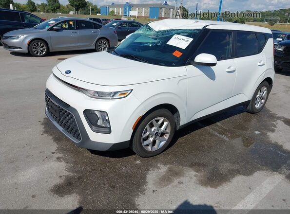 KNDJ23AU0L7001307 2020 KIA SOUL White Առջևի ձախ երեք քառորդ տեսարան