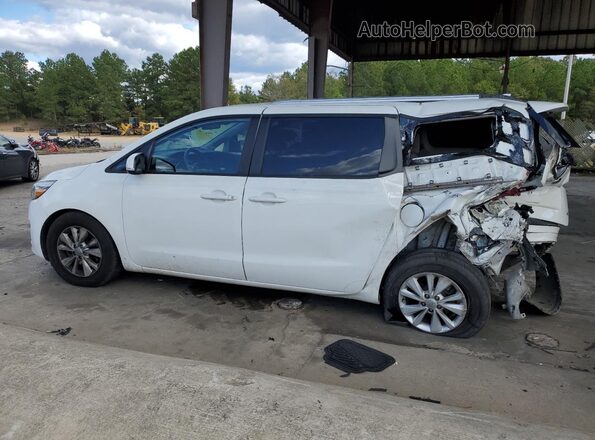 KNDMB5C10G6198857 2016 KIA SEDONA Белый Задняя левая четверть