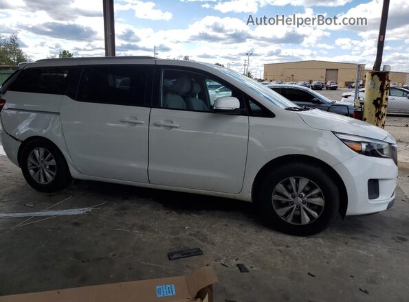 KNDMB5C10G6198857 2016 KIA SEDONA Белый Передняя правая четверть