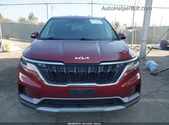 KNDNB4H35P6289907 2023 KIA CARNIVAL MPV Red Vista del cuadro de instrumentos