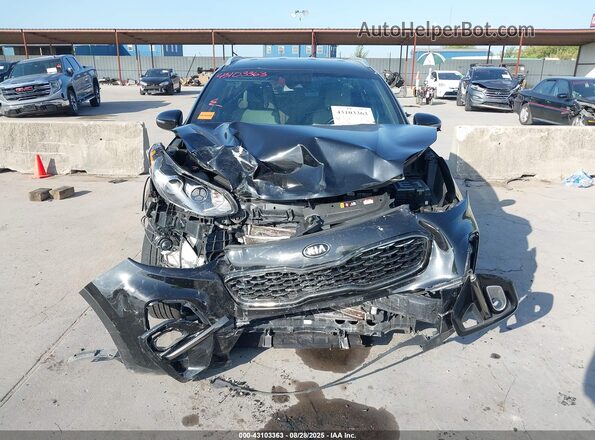 KNDP63AC8M7925582 2021 KIA SPORTAGE Black უკანა სალონის ხედი