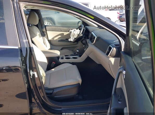KNDP63AC8M7925582 2021 KIA SPORTAGE Black წინა სალონის ხედი