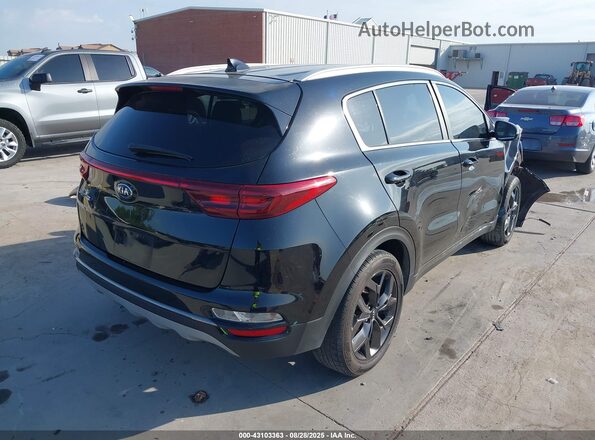 KNDP63AC8M7925582 2021 KIA SPORTAGE Black უკანა მარჯვენა