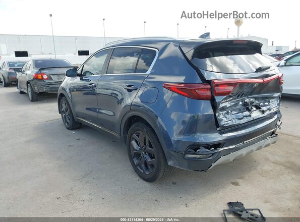 KNDP63AC9M7877378 2021 KIA SPORTAGE Blue უკანა მარცხენა