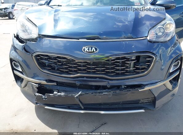 KNDP63AC9M7877378 2021 KIA SPORTAGE Blue წინა ხედი