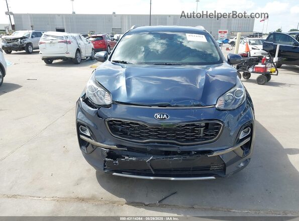 KNDP63AC9M7877378 2021 KIA SPORTAGE Blue ხელსაწყოთა პანელის ხედი