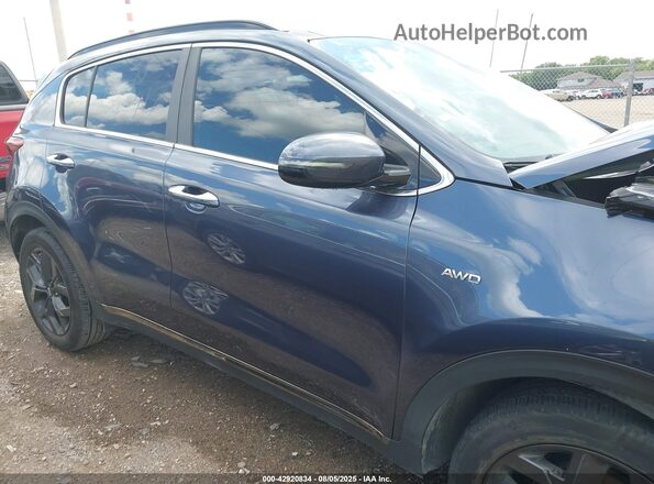KNDP6CAC9L7665417 2020 KIA SPORTAGE Blue Widok wnętrza z tyłu