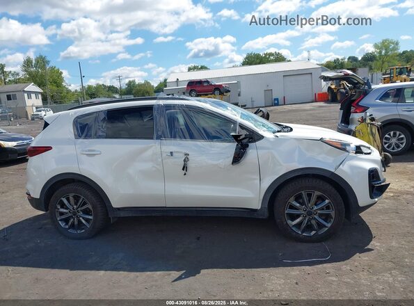 KNDP6CAC9M7854585 2021 KIA SPORTAGE White უკანა სალონის ხედი
