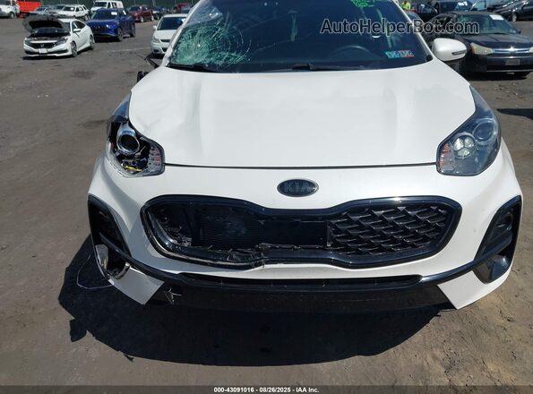 KNDP6CAC9M7854585 2021 KIA SPORTAGE White წინა ხედი