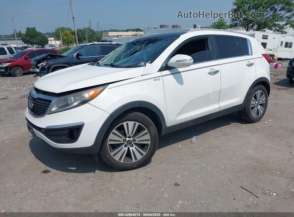 KNDPCCAC1G7808181 2016 KIA SPORTAGE White წინა მარცხენა ხედი სამი მეოთხედიდან