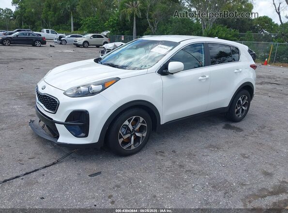 KNDPM3AC8M7937656 2021 KIA SPORTAGE White წინა მარცხენა ხედი სამი მეოთხედიდან