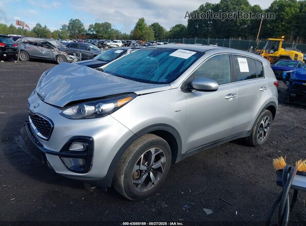 KNDPMCAC2M7903423 2021 KIA SPORTAGE Silver Առջևի ձախ երեք քառորդ տեսարան