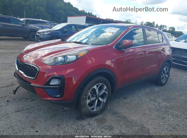 KNDPMCAC4N7008811 2022 KIA SPORTAGE Red წინა მარცხენა ხედი სამი მეოთხედიდან