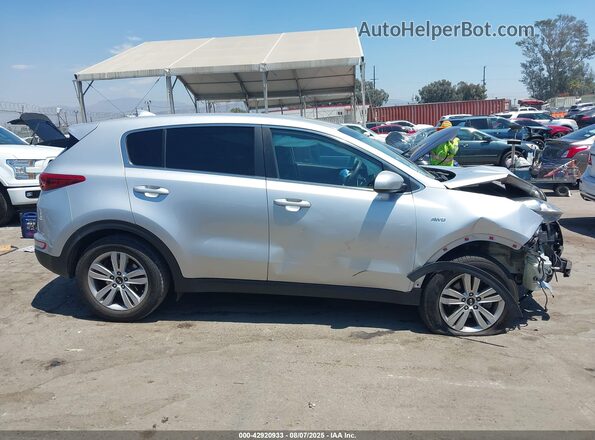 KNDPMCAC9H7063873 2017 KIA SPORTAGE Silver უკანა სალონის ხედი