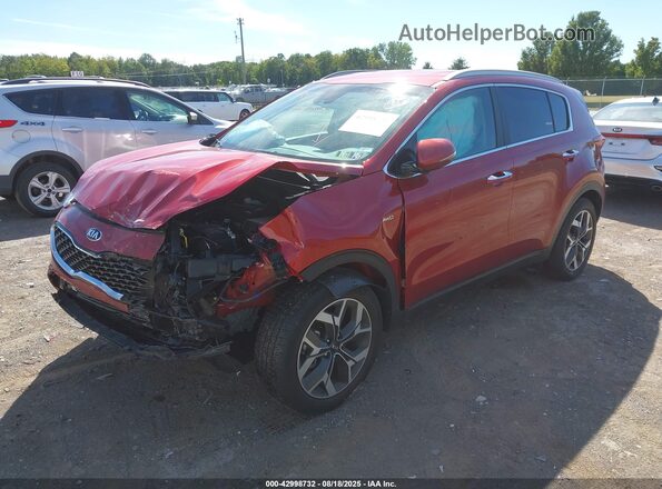 KNDPNCAC5M7918737 2021 KIA SPORTAGE Red Przód lewy