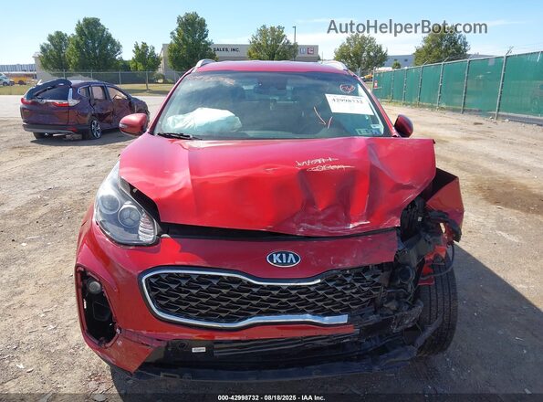KNDPNCAC5M7918737 2021 KIA SPORTAGE Red Widok zestawu wskaźników