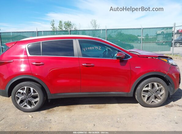 KNDPNCAC5M7918737 2021 KIA SPORTAGE Red Widok wnętrza z tyłu
