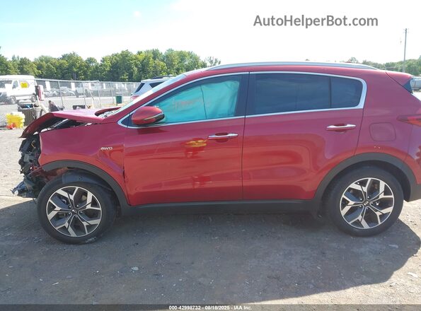 KNDPNCAC5M7918737 2021 KIA SPORTAGE Red Widok wnętrza 360 stopni