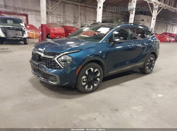 KNDPZDAH1P7097520 2023 KIA SPORTAGE PLUG-IN HYBRID Blue Առջևի ձախ երեք քառորդ տեսարան