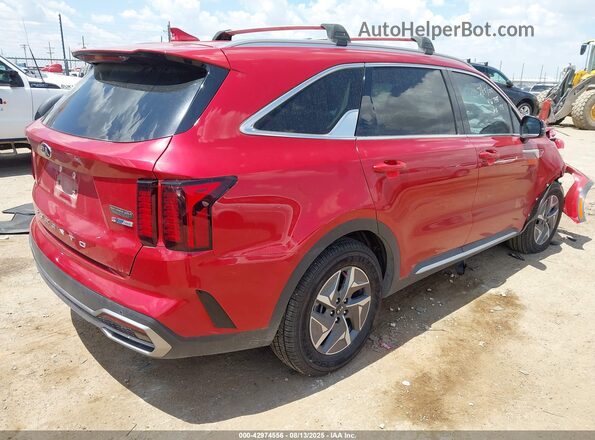 KNDRG4LG4M5036897 2021 KIA SORENTO HYBRID Red Rear right