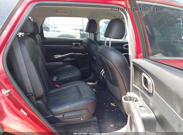 KNDRG4LG4M5036897 2021 KIA SORENTO HYBRID Red VIN sticker view