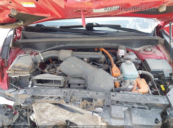KNDRG4LG4M5036897 2021 KIA SORENTO HYBRID Red Rear view