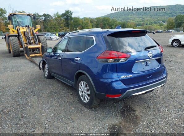 KNMAT2MT7LP527265 2020 NISSAN ROGUE Blue Trasero izquierdo