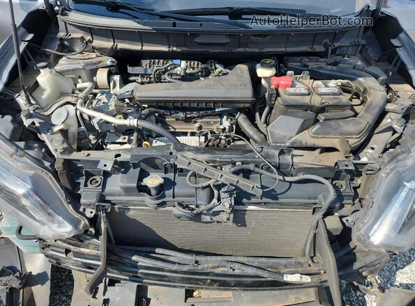 KNMAT2MT8GP676905 2016 NISSAN ROGUE Charcoal Widok komory silnika