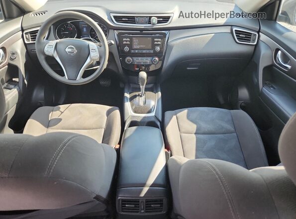 KNMAT2MT8GP676905 2016 NISSAN ROGUE Charcoal Widok deski rozdzielczej