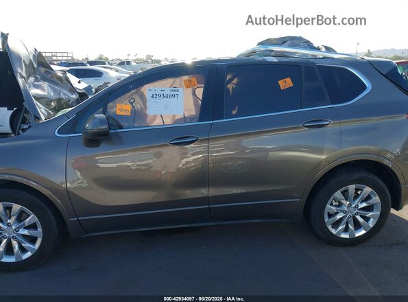 LRBFX1SA9JD006552 2018 BUICK ENVISION Dark Brown Вид задньої частини салону