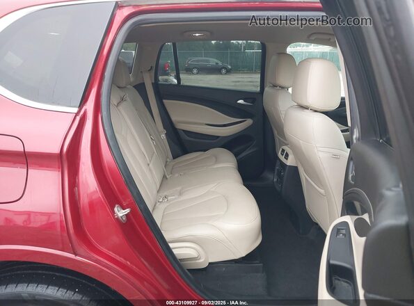 LRBFX3SX3JD005039 2018 BUICK ENVISION Red VIN კოდის სტიკერის ხედი