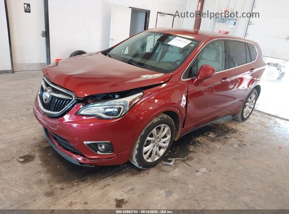 LRBFXBSAXLD082497 2020 BUICK ENVISION Red Vista tres cuartos delantera izquierda