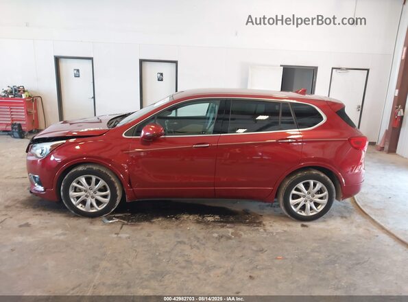 LRBFXBSAXLD082497 2020 BUICK ENVISION Red Vista interior de 360 grados