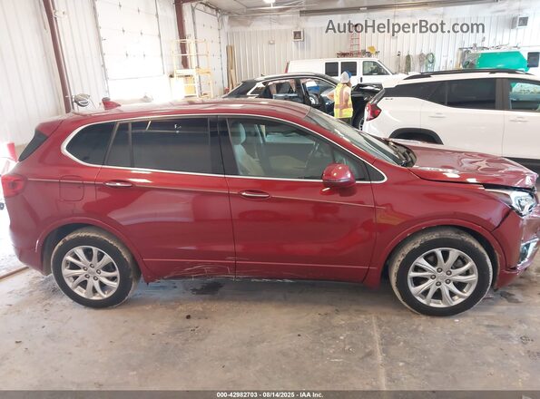 LRBFXBSAXLD082497 2020 BUICK ENVISION Red Vista interior trasera