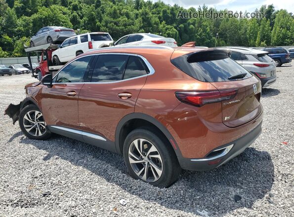 LRBFZNR42ND073145 2022 BUICK ENVISION Коричневый Задняя левая четверть