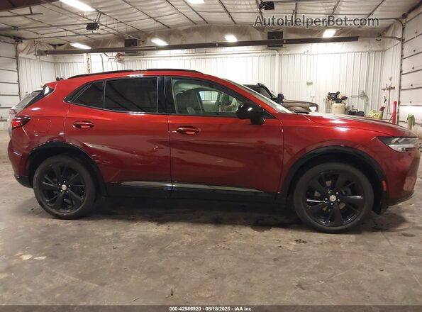 LRBFZNR48MD099084 2021 BUICK ENVISION Red 360 interior view