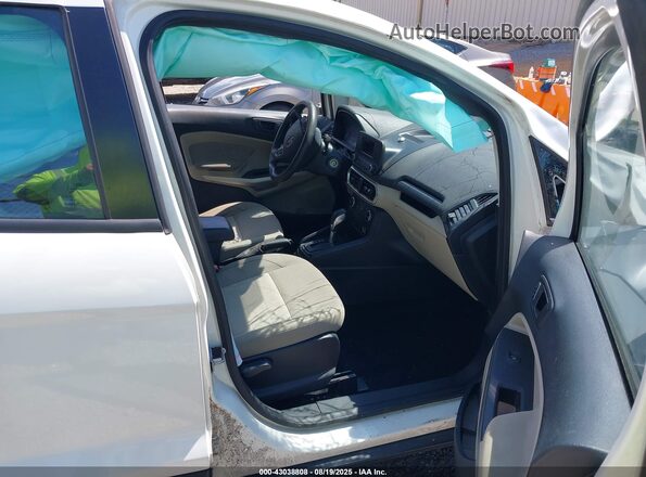 MAJ3P1RE3JC183770 2018 FORD ECOSPORT White Вид салону спереду