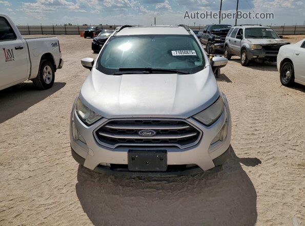 MAJ3P1TE5JC199767 2018 FORD ECOSPORT Silver 