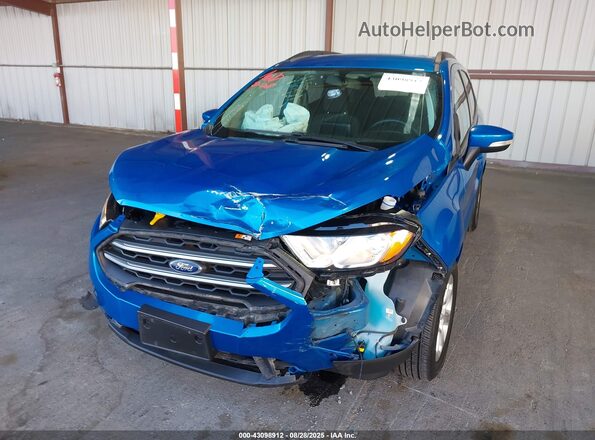 MAJ3S2GE9LC325792 2020 FORD ECOSPORT Blue Вид спереду