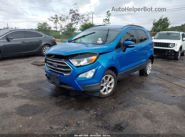 MAJ6S3GL4LC364095 2020 FORD ECOSPORT Синий Передняя левая четверть