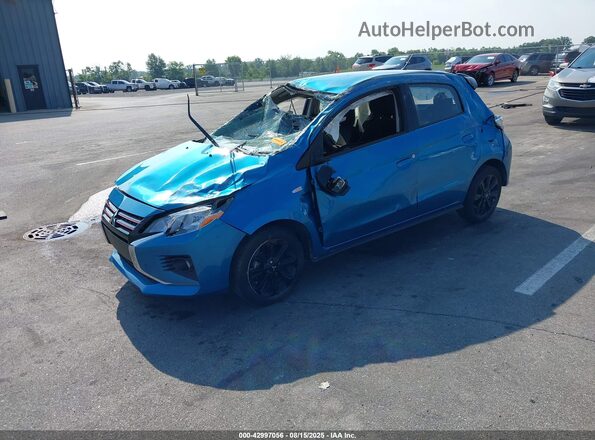 ML32AWHJ3NH006165 2022 MITSUBISHI MIRAGE Blue Առջևի ձախ երեք քառորդ տեսարան