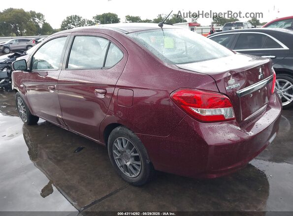 ML32F3FJ0JHF10544 2018 MITSUBISHI MIRAGE G4 Maroon Задня ліва чверть