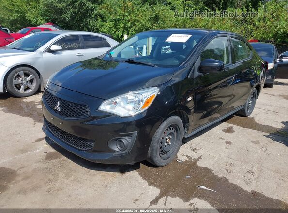 ML32F3FJ5LHF03818 2020 MITSUBISHI MIRAGE G4 Black Առջևի ձախ երեք քառորդ տեսարան